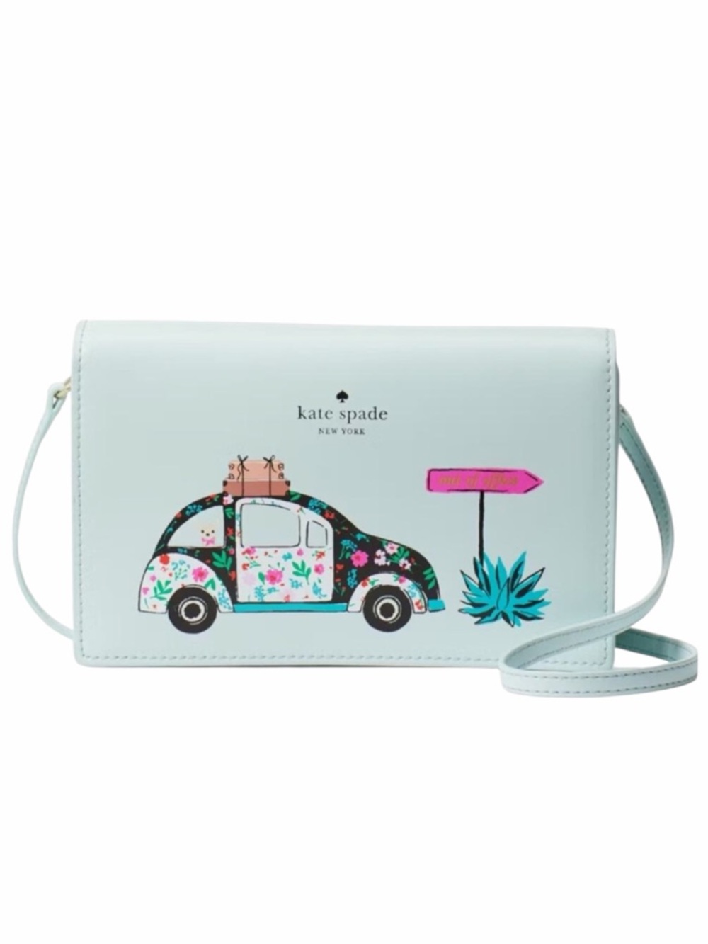 Kate Spade Rare Out of office VW Beetle Winni Crossbody Retail $489 LIKE NEW